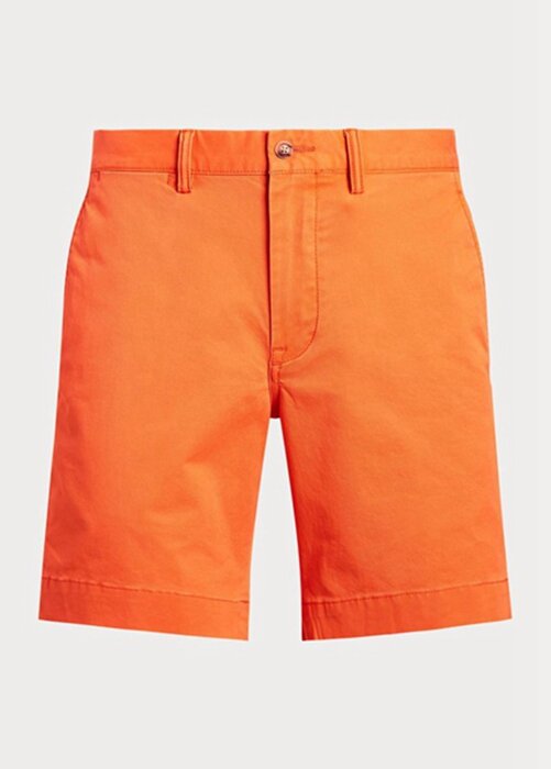 Oranžové pánské šortky Ralph Lauren Stretch Straight Fit Chino Oranžové pánské šortky Ralph Lauren Stretch Straight Fit Chino