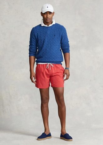 Oranžové pánské šortky Ralph Lauren Traveler Swimming Trunk