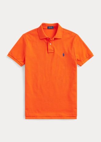 Oranžové pánské polokošile Ralph Lauren Ikonické síťované