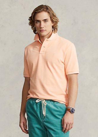 Oranžové pánské polokošile Ralph Lauren RL Origin Oranžové pánské polokošile Ralph Lauren RL Origin