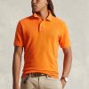 Oranžové pánské polokošile Slim Fit Mesh Ralph Lauren Custom Oranžové pánské polokošile Slim Fit Mesh Ralph Lauren Custom