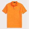 Oranžové pánské polokošile Slim Fit Mesh Ralph Lauren Custom