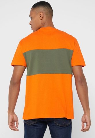 Oranžová pánská trička Ralph Lauren Logo Crew Neck