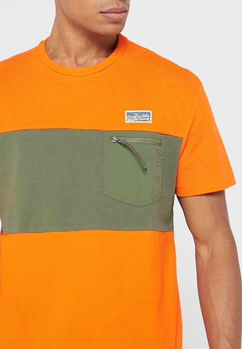 Oranžová pánská trička Ralph Lauren Logo Crew Neck Oranžová pánská trička Ralph Lauren Logo Crew Neck