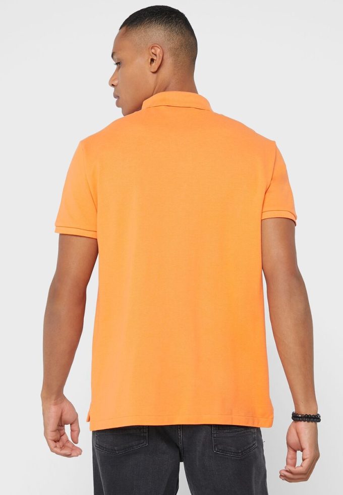 Oranžové pánské základní polokošile Ralph Lauren Oranžové pánské základní polokošile Ralph Lauren