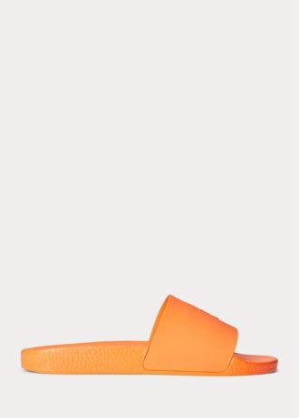 Oranžovo/bílé pánské pantofle Ralph Lauren Signature Pony Oranžovo/bílé pánské pantofle Ralph Lauren Signature Pony