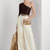 Pergamenové dámské crossbody kabelky Ralph Lauren z umělé hadí kůže Medium Adair