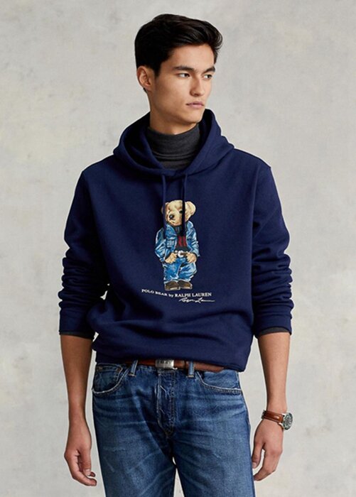 Pánská fleecová mikina s kapucí Ralph Lauren Polo Bear Pánská fleecová mikina s kapucí Ralph Lauren Polo Bear