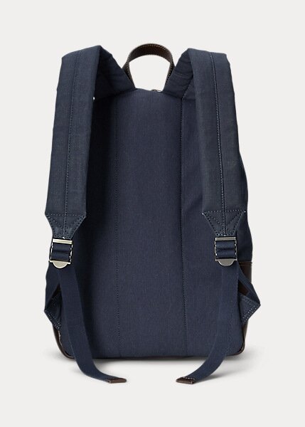 Pánské jezdecké plátěné batohy navy Ralph Lauren s potiskem Pánské jezdecké plátěné batohy navy Ralph Lauren s potiskem