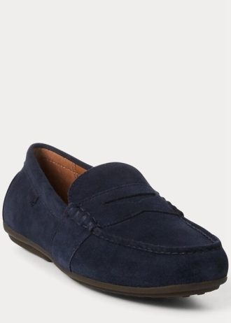 Pánské námořnické boty Ralph Lauren Reynold Suede Driver pro volný čas