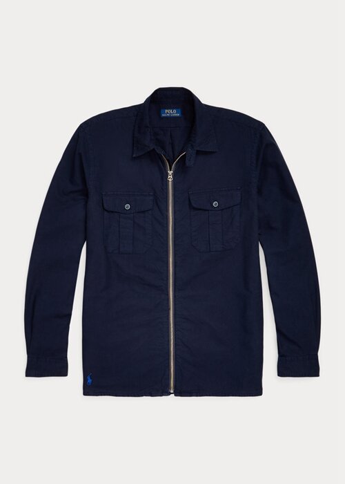 Pánské námořnické bundy Oxford Overshirt Ralph Lauren Garment-Dyed Pánské námořnické bundy Oxford Overshirt Ralph Lauren Garment-Dyed