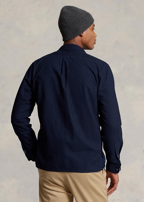 Pánské námořnické bundy Oxford Overshirt Ralph Lauren Garment-Dyed Pánské námořnické bundy Oxford Overshirt Ralph Lauren Garment-Dyed