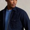 Pánské námořnické bundy Oxford Overshirt Ralph Lauren Garment-Dyed Pánské námořnické bundy Oxford Overshirt Ralph Lauren Garment-Dyed