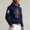 Pánská námořnická mikina Ralph Lauren Big Polo Crest Fleece s kapucí