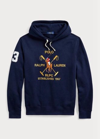 Pánská námořnická mikina Ralph Lauren Big Polo Crest Fleece s kapucí