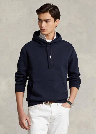 Pánská námořnická mikina Ralph Lauren s dvojitým úpletem Pánská námořnická mikina Ralph Lauren s dvojitým úpletem