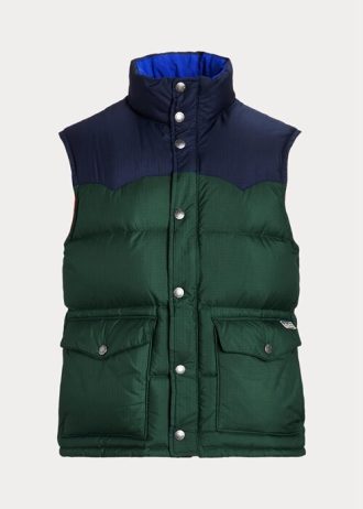 Pánská námořnická pánská voděodpudivá westernová vesta Ralph Lauren