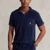 Pánské námořnické triko Slim Fit Terry Polo na zakázku Ralph Lauren Pánské námořnické triko Slim Fit Terry Polo na zakázku Ralph Lauren