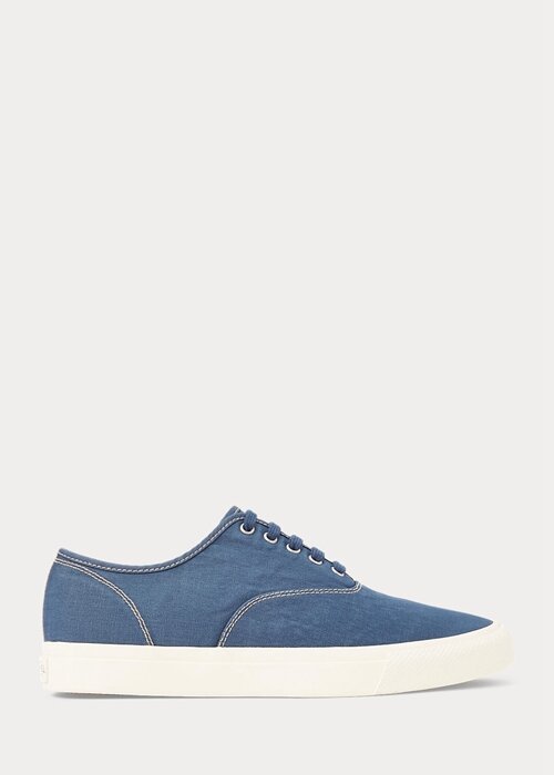 Pánské plátěné tenisky Royal Blue Ralph Lauren Pánské plátěné tenisky Royal Blue Ralph Lauren