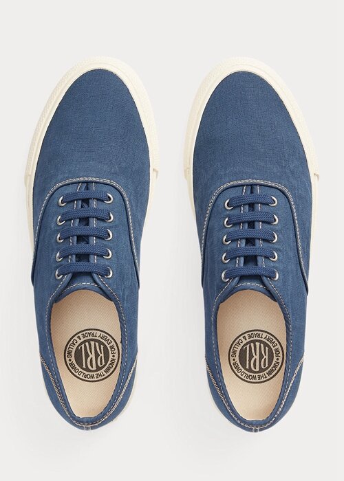 Pánské plátěné tenisky Royal Blue Ralph Lauren Pánské plátěné tenisky Royal Blue Ralph Lauren