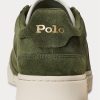 Pánské semišové nízké tenisky Olive Ralph Lauren Court Pánské semišové nízké tenisky Olive Ralph Lauren Court