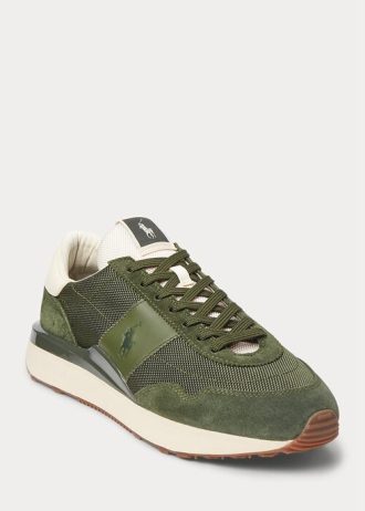 Pánské semišové tenisky Olive Ralph Lauren Train 89