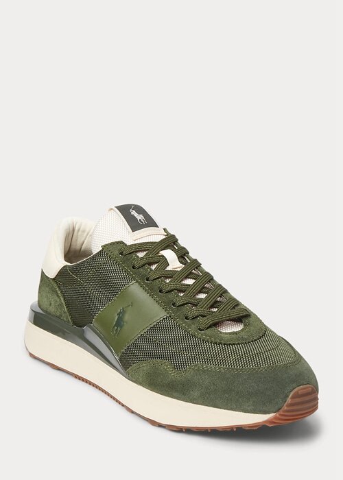 Pánské semišové tenisky Olive Ralph Lauren Train 89 Pánské semišové tenisky Olive Ralph Lauren Train 89