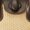 Přírodní dámská kůže Ralph Lauren & Slaměné střední brašny Bellport Satchel Bags