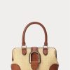 Přírodní dámská mini kabelka Ralph Lauren Raffia Welington