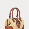 Přírodní dámská mini kabelka Ralph Lauren Raffia Welington