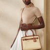 Přírodní dámské Ralph Lauren Raffia & Kabelka z teletiny Medium RL50 Přírodní dámské Ralph Lauren Raffia & Kabelka z teletiny Medium RL50