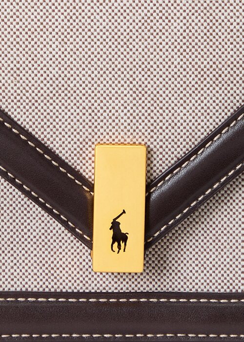 Přírodní/tabákové dámské Ralph Lauren Polo ID Plátěná obálka Řetízkové kabelky Crossbody Přírodní/tabákové dámské Ralph Lauren Polo ID Plátěná obálka Řetízkové kabelky Crossbody