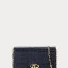 Rafinované dámské crossbody kabelky Ralph Lauren z embosované kůže Medium Adair Rafinované dámské crossbody kabelky Ralph Lauren z embosované kůže Medium Adair