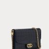 Rafinované dámské crossbody kabelky Ralph Lauren z embosované kůže Medium Adair Rafinované dámské crossbody kabelky Ralph Lauren z embosované kůže Medium Adair