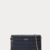 Rafinované dámské crossbody kabelky Ralph Lauren z embosované kůže Medium Adair Rafinované dámské crossbody kabelky Ralph Lauren z embosované kůže Medium Adair