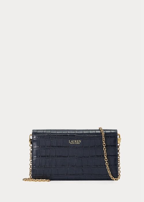 Rafinované dámské crossbody kabelky Ralph Lauren z embosované kůže Medium Adair Rafinované dámské crossbody kabelky Ralph Lauren z embosované kůže Medium Adair