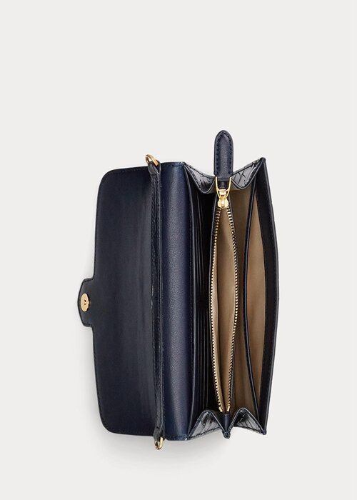 Rafinované dámské crossbody kabelky Ralph Lauren z embosované kůže Medium Adair Rafinované dámské crossbody kabelky Ralph Lauren z embosované kůže Medium Adair