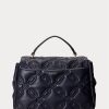 Rafinované dámské prošívané kožené tašky Ralph Lauren Medium Farrah Satchel