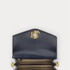 Rafinované námořnické/vanilkové dámské puntíkované malé kabelky Tayler Crossbody Ralph Lauren