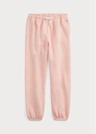 Růžové dámské atletické kalhoty Ralph Lauren Fleece