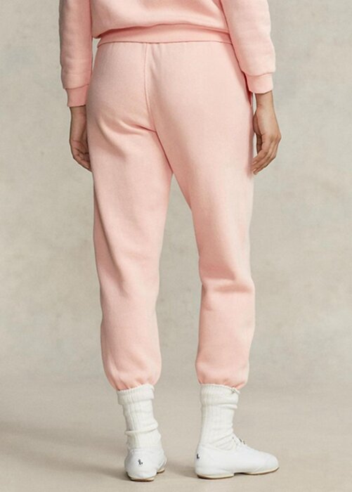 Růžové dámské atletické kalhoty Ralph Lauren Fleece Růžové dámské atletické kalhoty Ralph Lauren Fleece