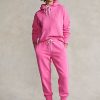 Růžové dámské fleecové tepláky Ralph Lauren Pink Pony Růžové dámské fleecové tepláky Ralph Lauren Pink Pony