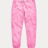 Růžové dámské fleecové tepláky Ralph Lauren Pink Pony Růžové dámské fleecové tepláky Ralph Lauren Pink Pony