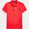 Růžové dámské polokošile Ralph Lauren Classic Fit Mesh Polo