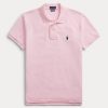 Růžové dámské polokošile Ralph Lauren Classic Fit Mesh Polo