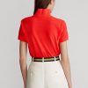 Růžové dámské polokošile Ralph Lauren Classic Fit Mesh Polo