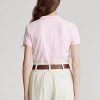 Růžové dámské polokošile Ralph Lauren Classic Fit Mesh Polo