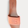 Růžové dámské sandály Ralph Lauren Andela Calf-Suede Růžové dámské sandály Ralph Lauren Andela Calf-Suede