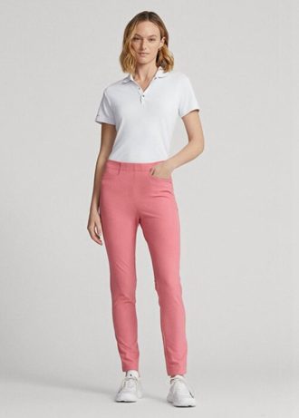 Růžové dámské sportovní kalhoty Ralph Lauren GolfStretch