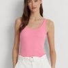 Růžové dámské tílka Ralph Lauren Cotton-Blend